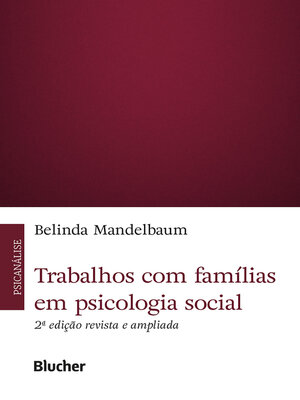 cover image of Trabalhos com famílias em psicologia social, 2ª ed